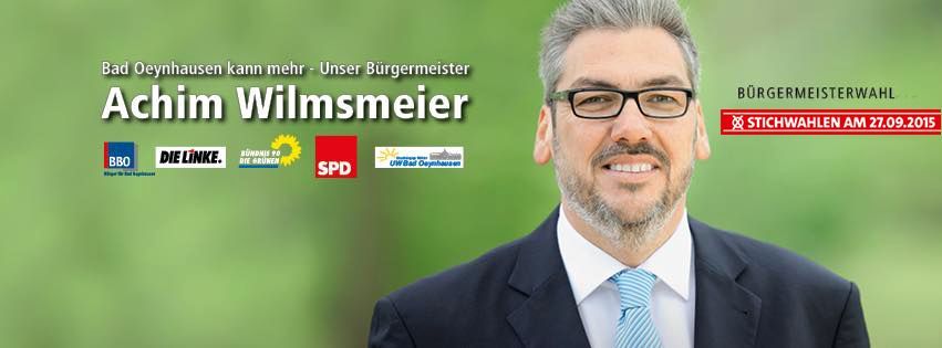 20150914 banner stichwahl buergermeisterkandidat achim wilsmeier